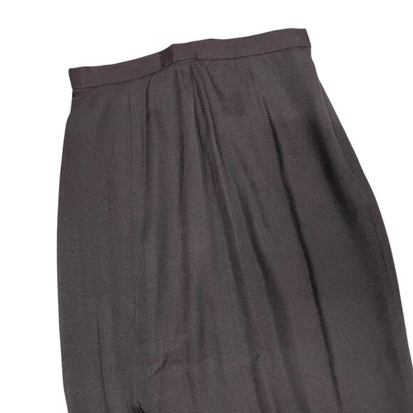 En Francais By Huey Waltzman Black Midi Skirt With Slit 4 Petite - Picture 2 of 8